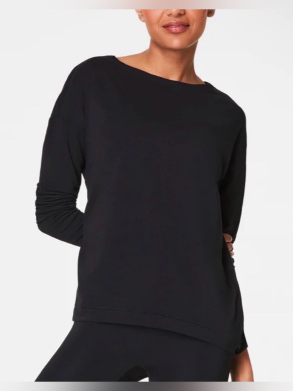 NWT black Spanx Supernatural Long sleeve T-Shirt⏹️